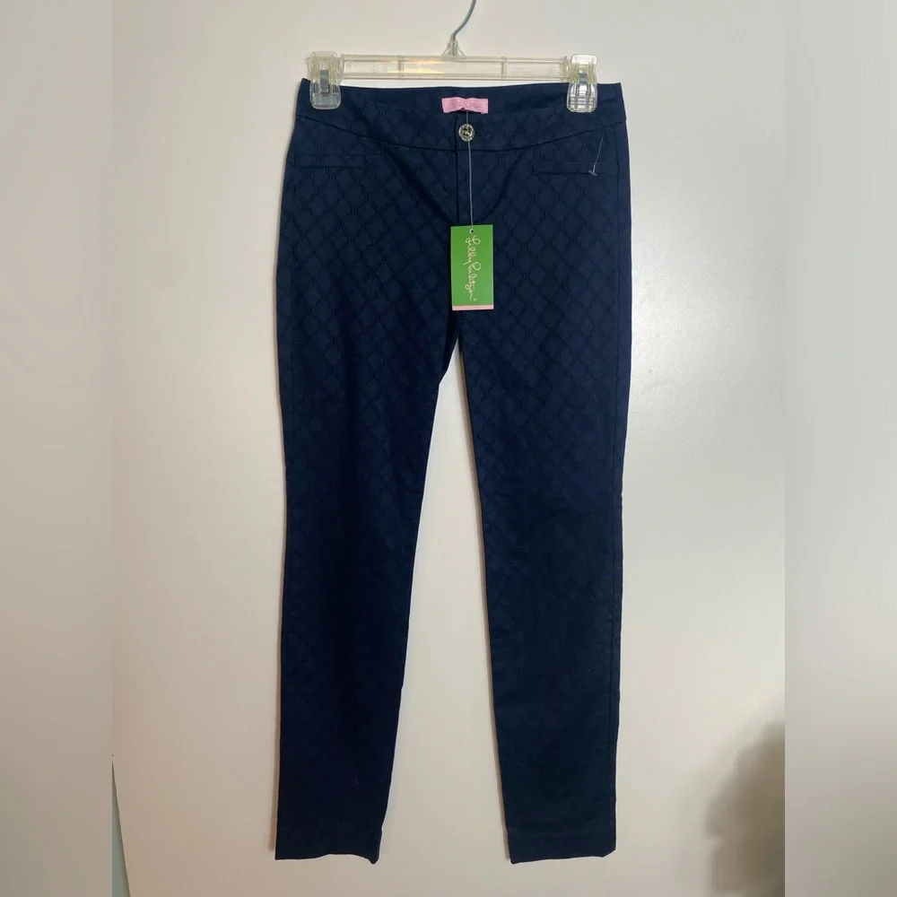 #510 Lilly Pulitzer Kelly Skinny Ankle Pant size 00 NWT - Picture 3 of 12